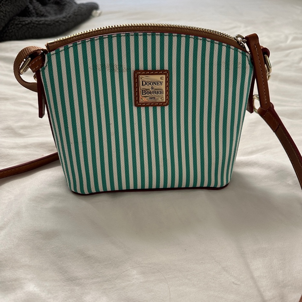 Dooney & Bourke Green Striped Women's Crossbody Bag